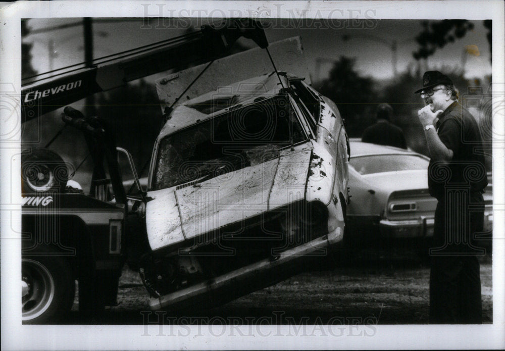 1987 John Wood Detroit Police Auto abandona - Historic Images