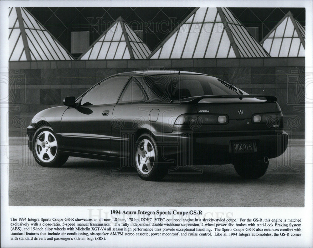 1994 Acura Integra Sports Couple GS R - Historic Images