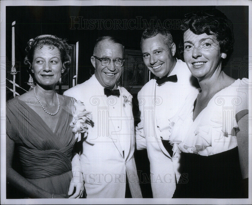 1960 Wedding Reception Attendees Society - Historic Images