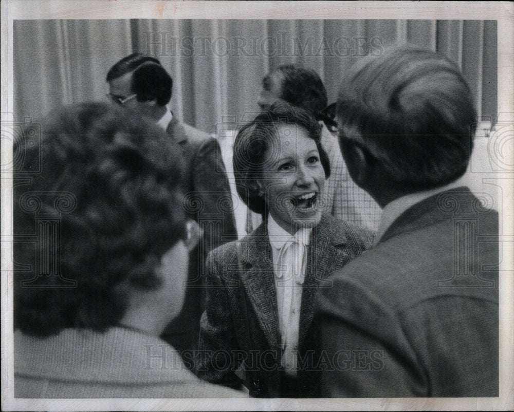 1979 Senator Nancy Kassebaum Socializing - Historic Images