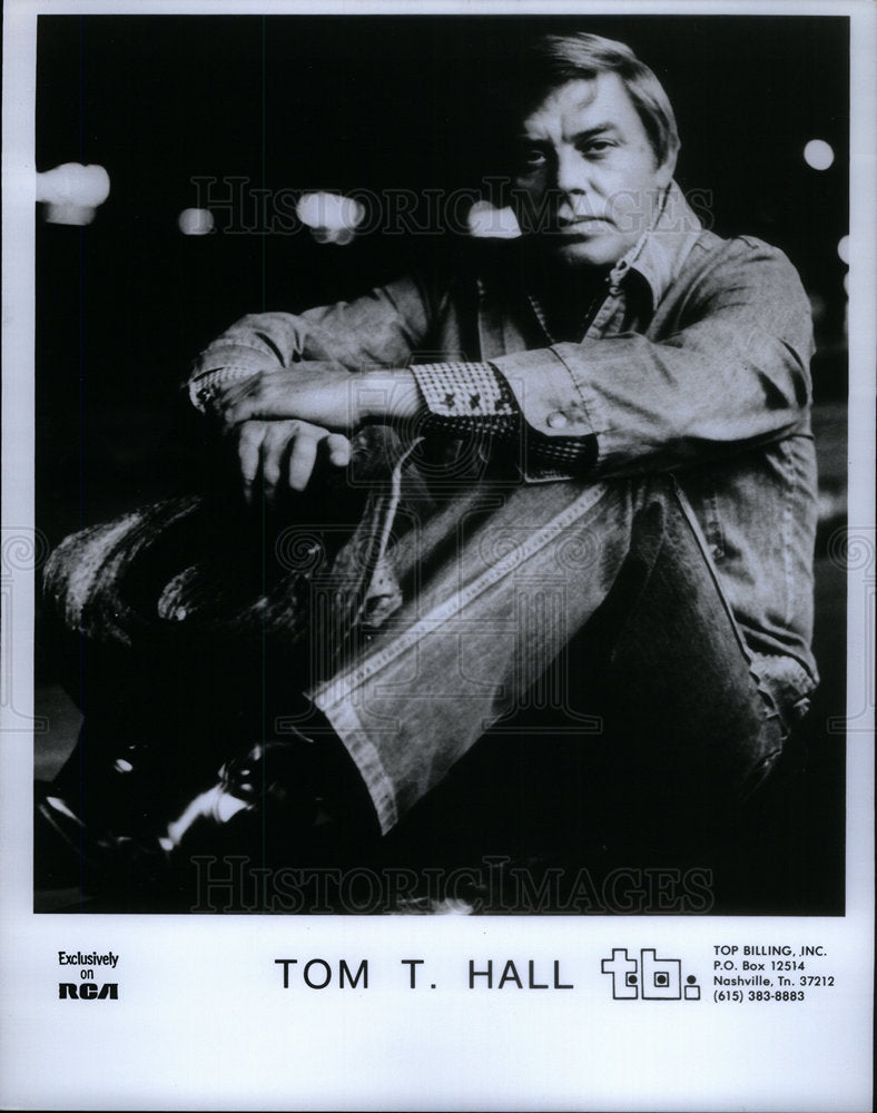 1978 Country Music Artist Tom Hall - Historic Images