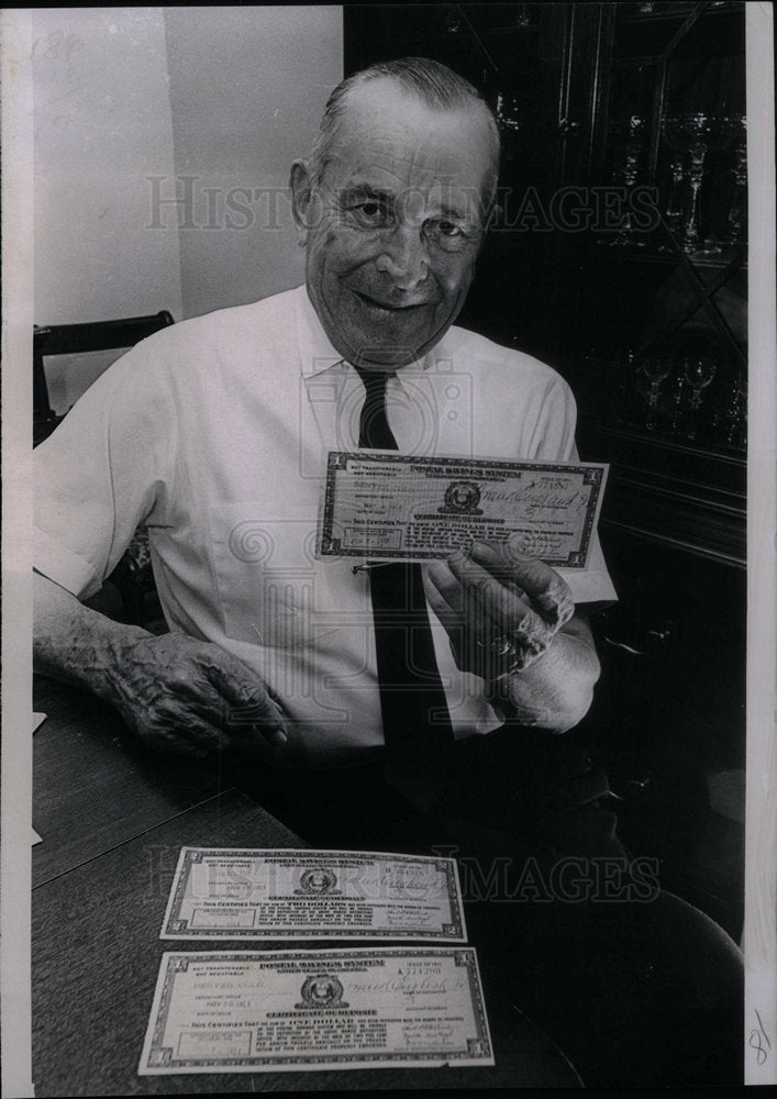 1967 Frank England Jr. Post Office Cert. - Historic Images