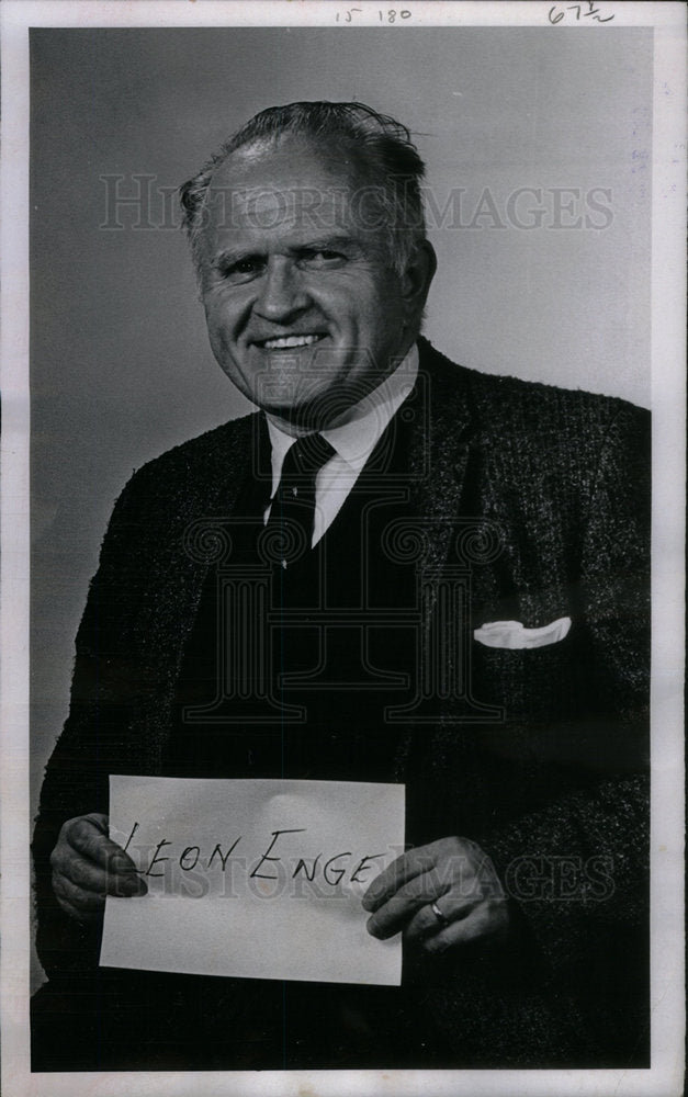 1969 Actor Leon Enge Plays Merlyn - Historic Images