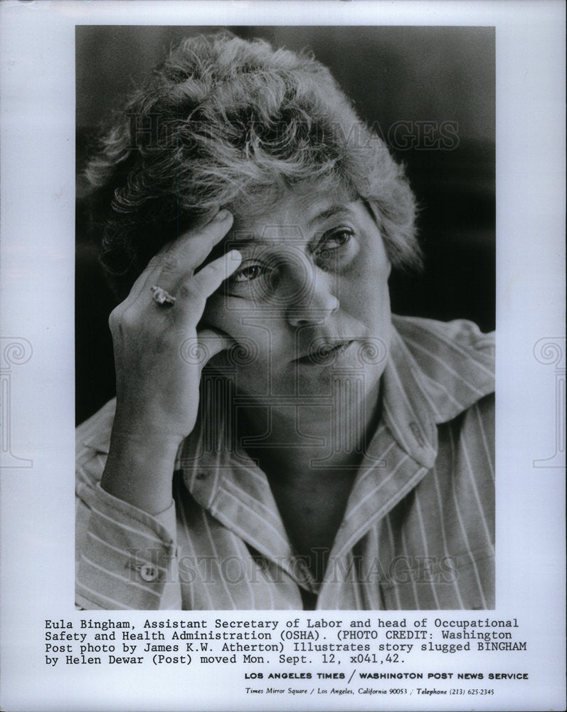 1977 OSHA Head Eula Bingham - Historic Images