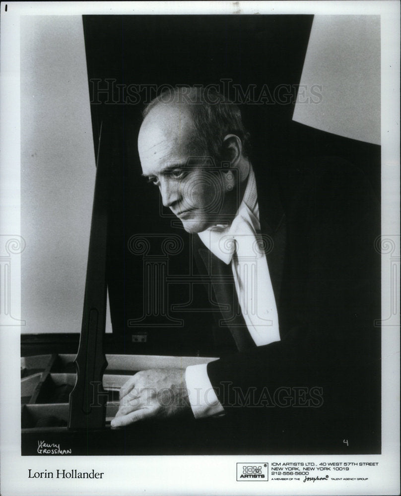 1987 Lorin Hollander America Pianist Play - Historic Images