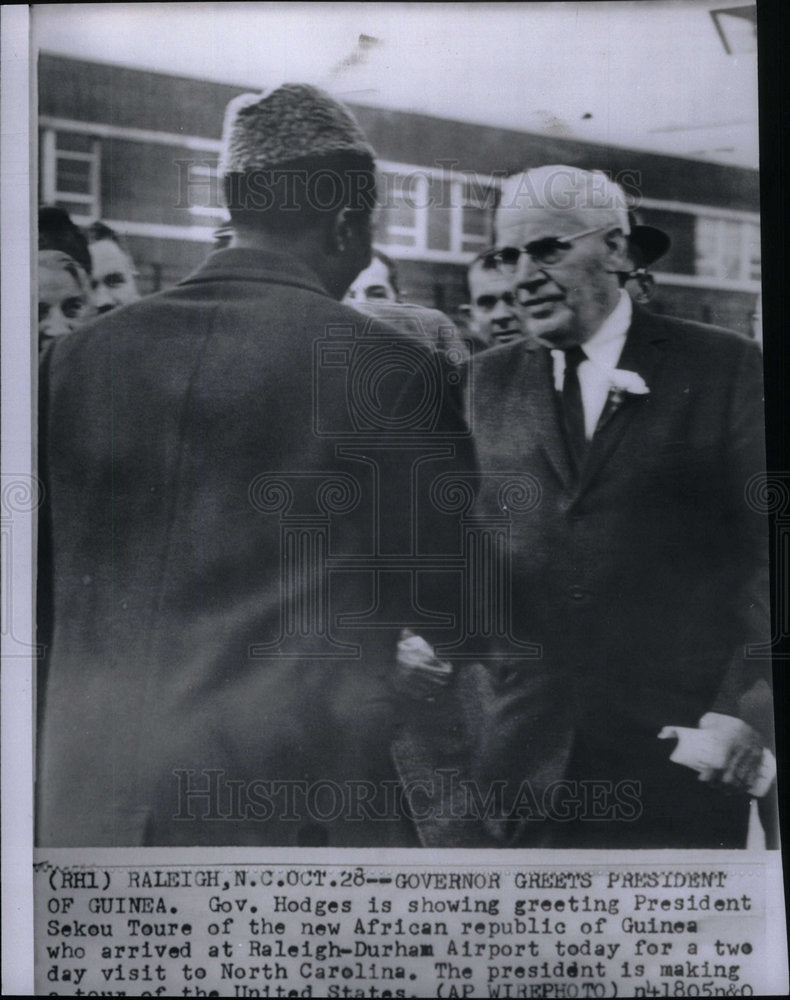 1959 Luther Hodges Sekou Toure Guinea-Historic Images