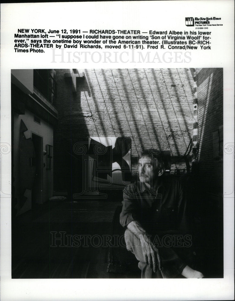 1991 Edward Albee American Playwright - Historic Images