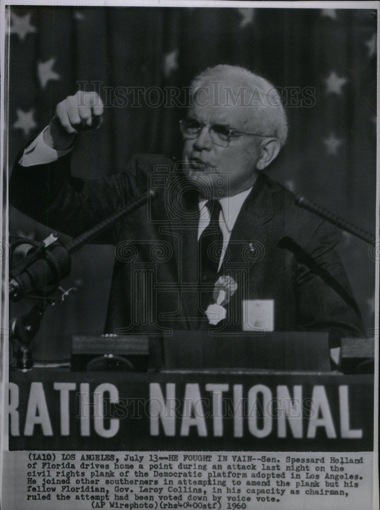 1960 Spessard Holland Senator Democratic - Historic Images