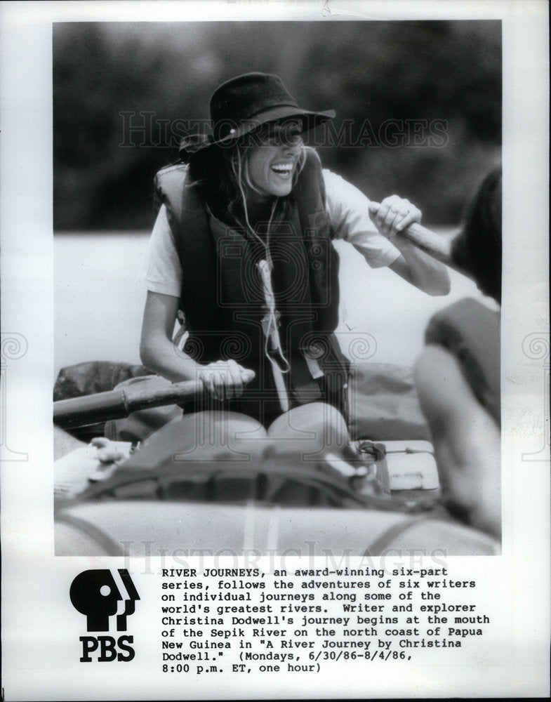 1985 Christina Dodwell River Journey World - Historic Images