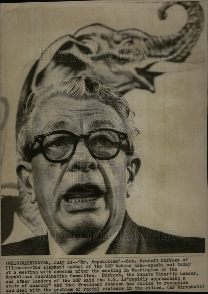 1967 Sen Everette Dirksen Mr Republican - Historic Images