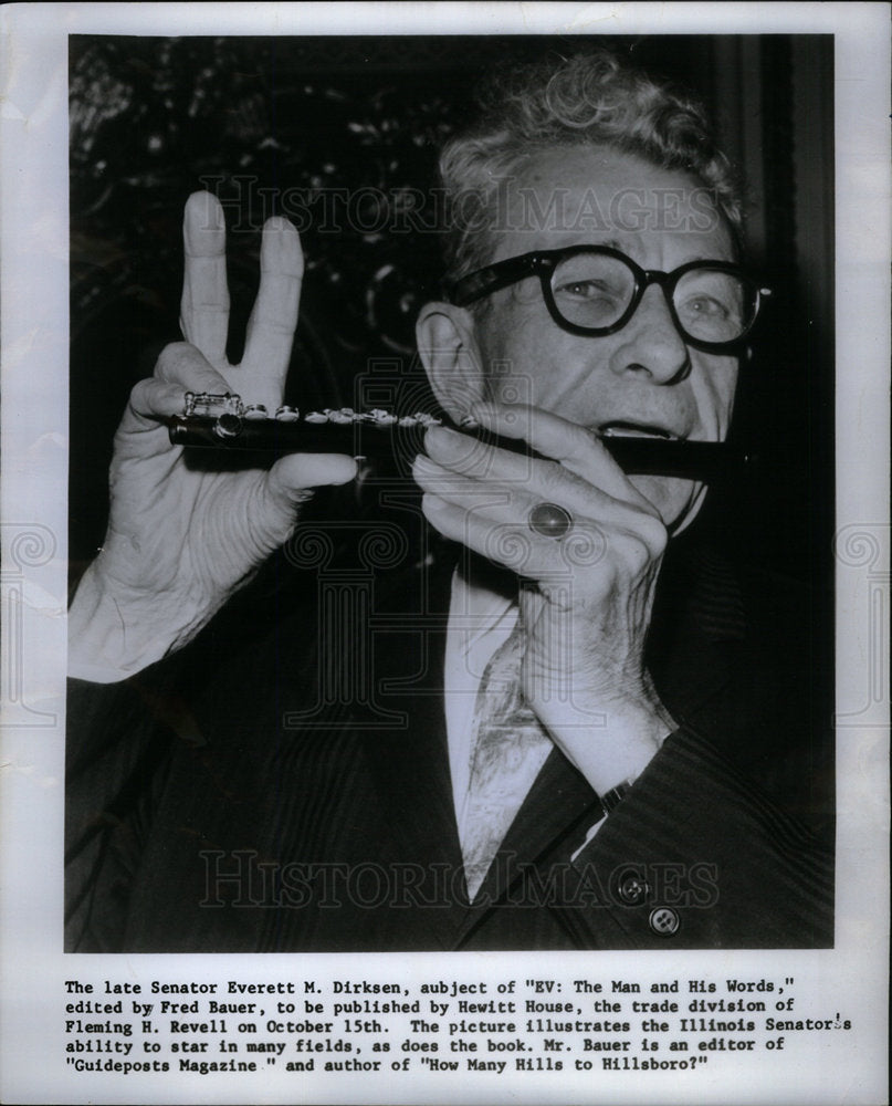 1970 Senator Everett Dirksen Fred Bauer EV - Historic Images