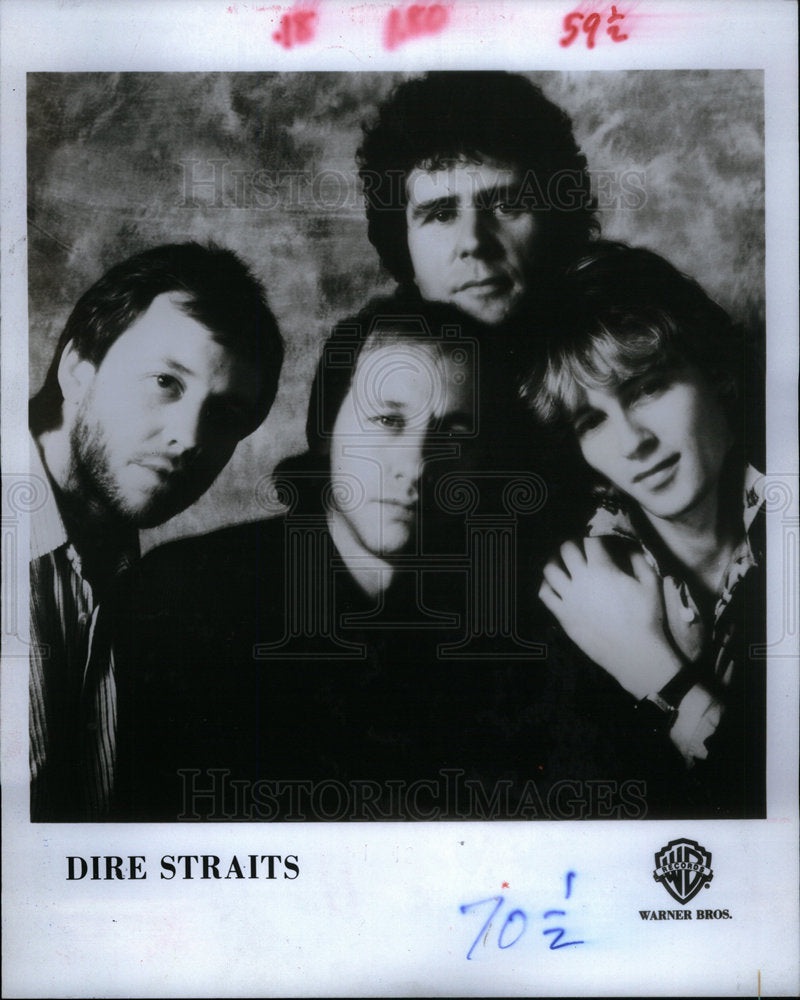 1990 Dire Straights Stong Contender Rock - Historic Images