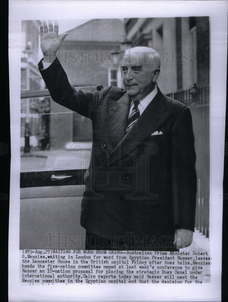 1956 Robert Menzies prime minister Robert - Historic Images
