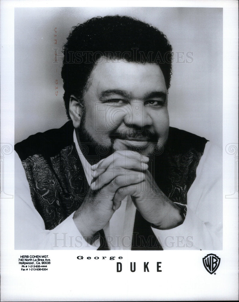 1994 George Duke Piano Music Director Album - Historic Images