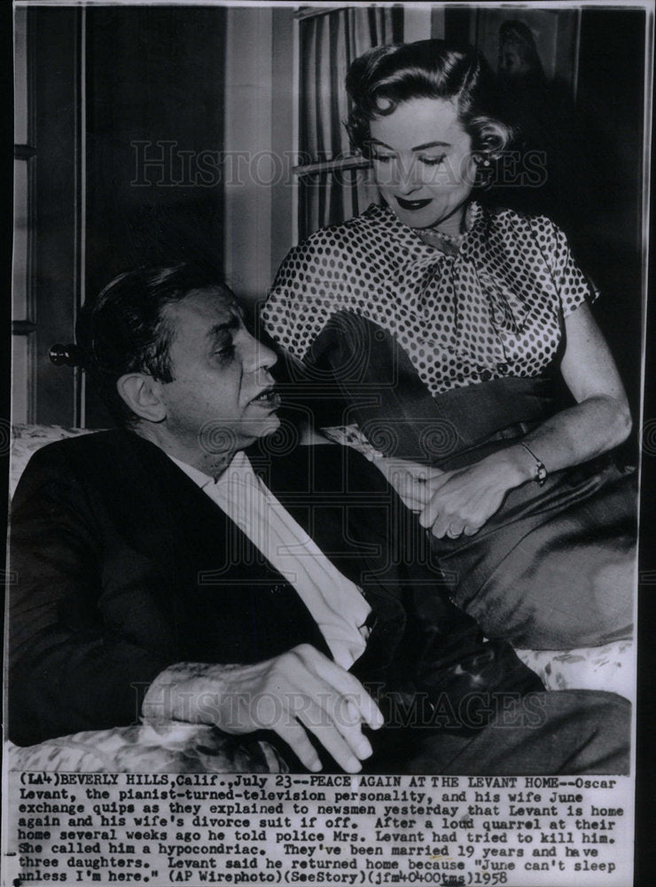 1958 Oscar Levant, American Pianist &amp; Actor - Historic Images