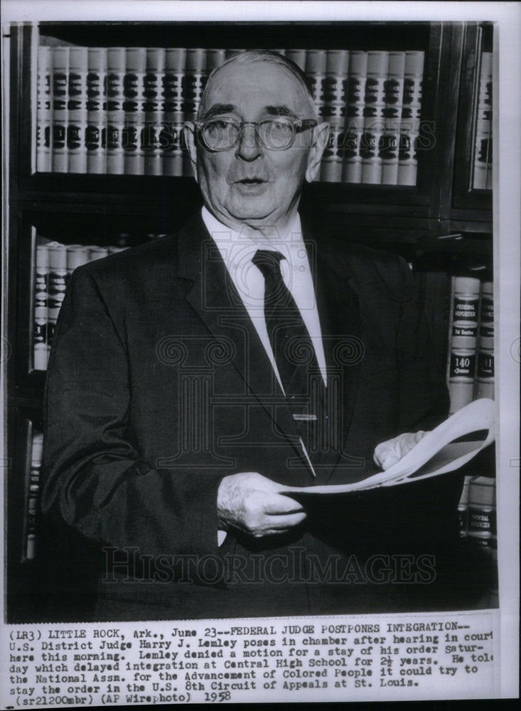 1958 US District Judge Harry Lemley Court - Historic Images