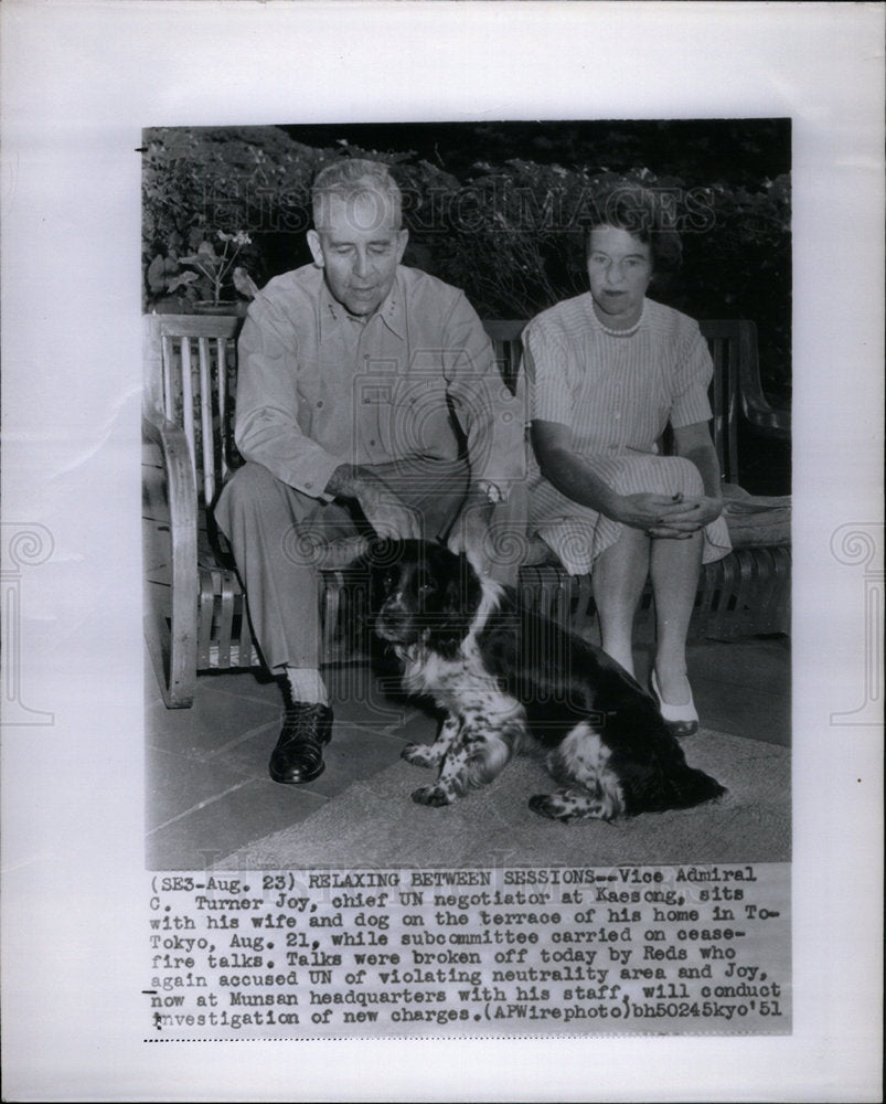 1951 Turner Joy kaes Cog Wife dog terrace - Historic Images