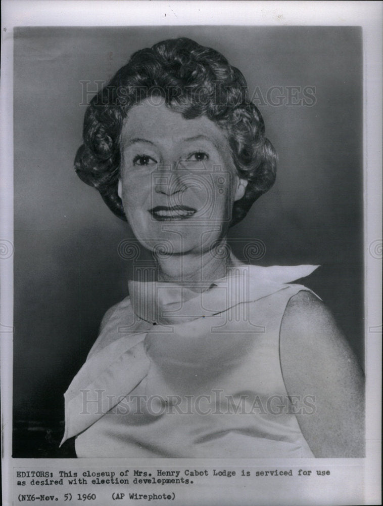 1971 Mrs Henry Cabot Lodge Election Service - Historic Images