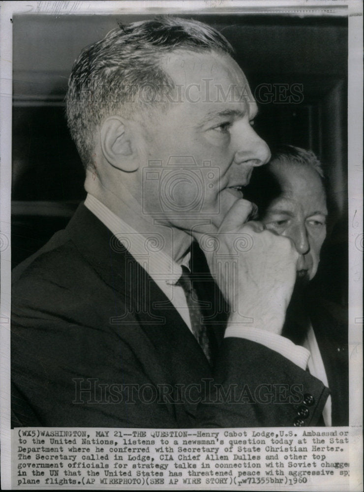 1960 Henry Cabot United Nations State US - Historic Images