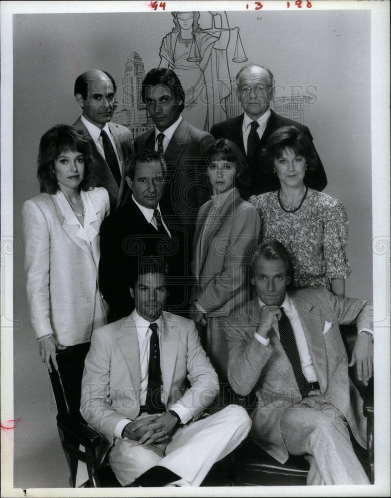 1986 Harry Hamlin Corbin Bernsen Jill Law - Historic Images