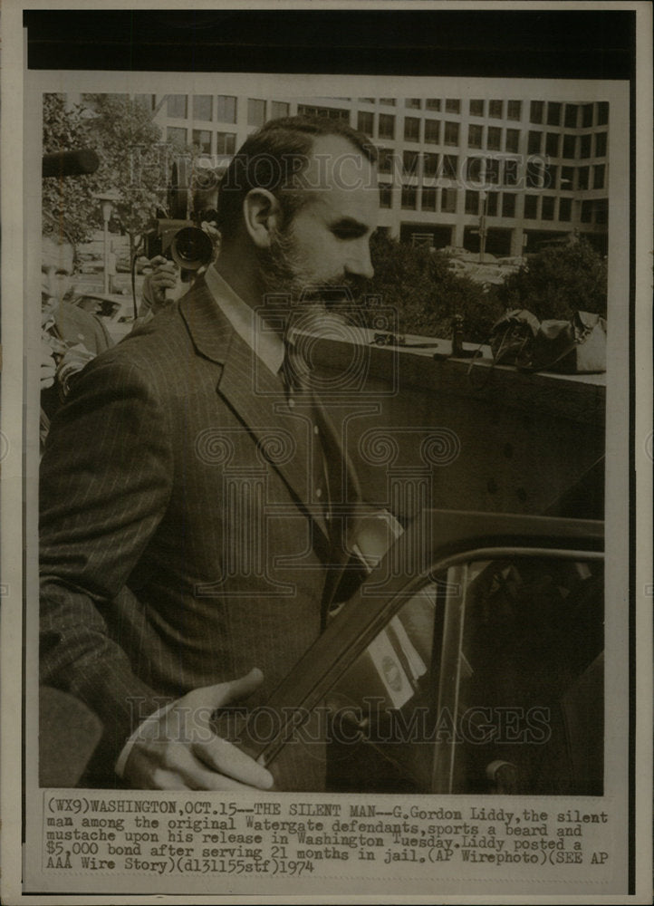 1974 Gordon Liddy Watergate defendants man - Historic Images