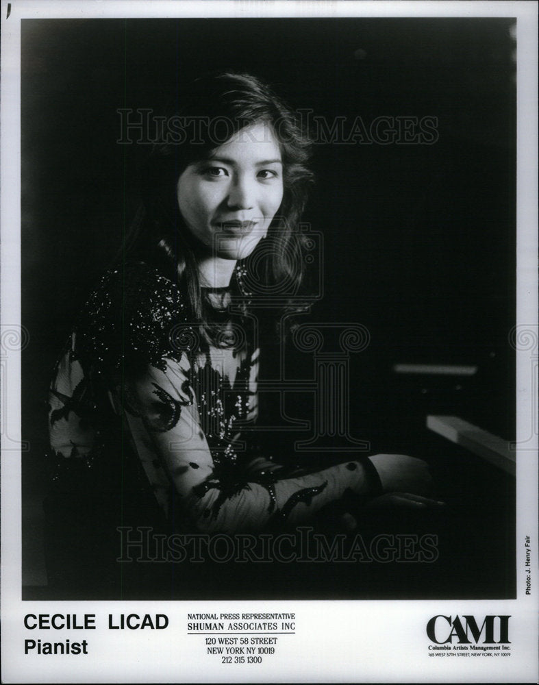 1991 Cecile Licad renowned Filipina NY - Historic Images