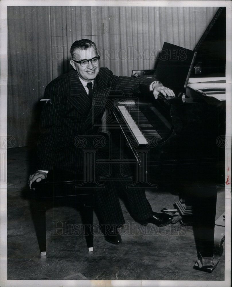 1956  Edward Libonati Band Conductor Shows - Historic Images