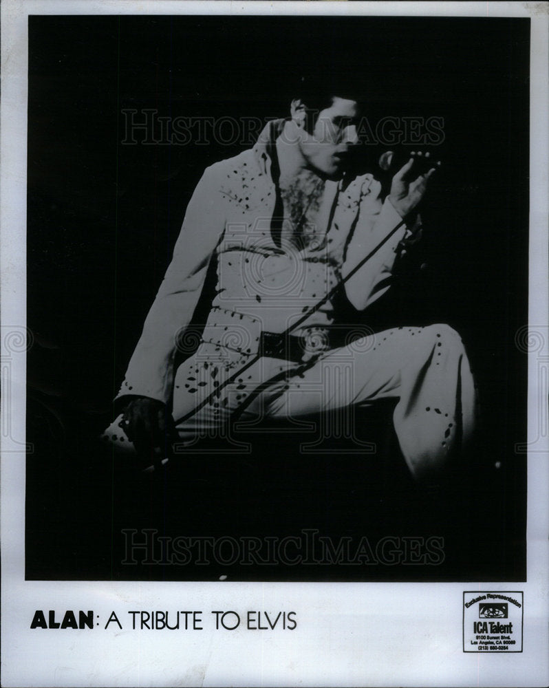 1977 Alan A Tribute Elvis Biker Band - Historic Images