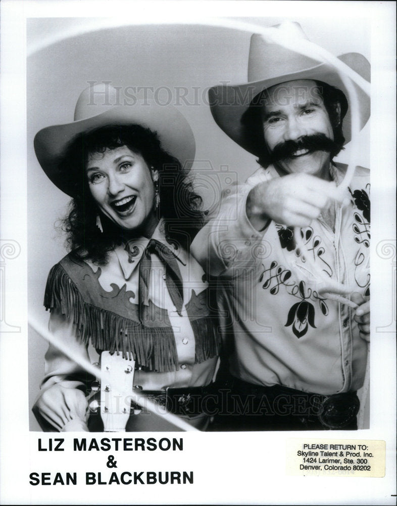 1995 Liz Masterson Sean Blackburn Cowboy - Historic Images