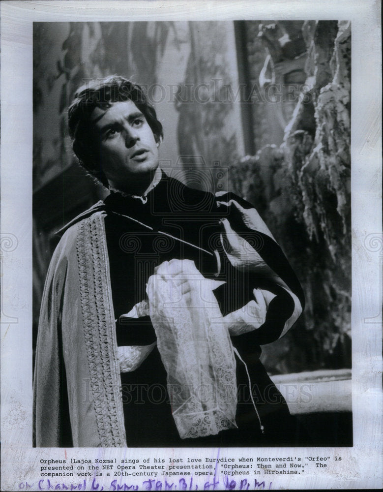 1971 Lajos Kozma NET Opera Theater Orfeo - Historic Images