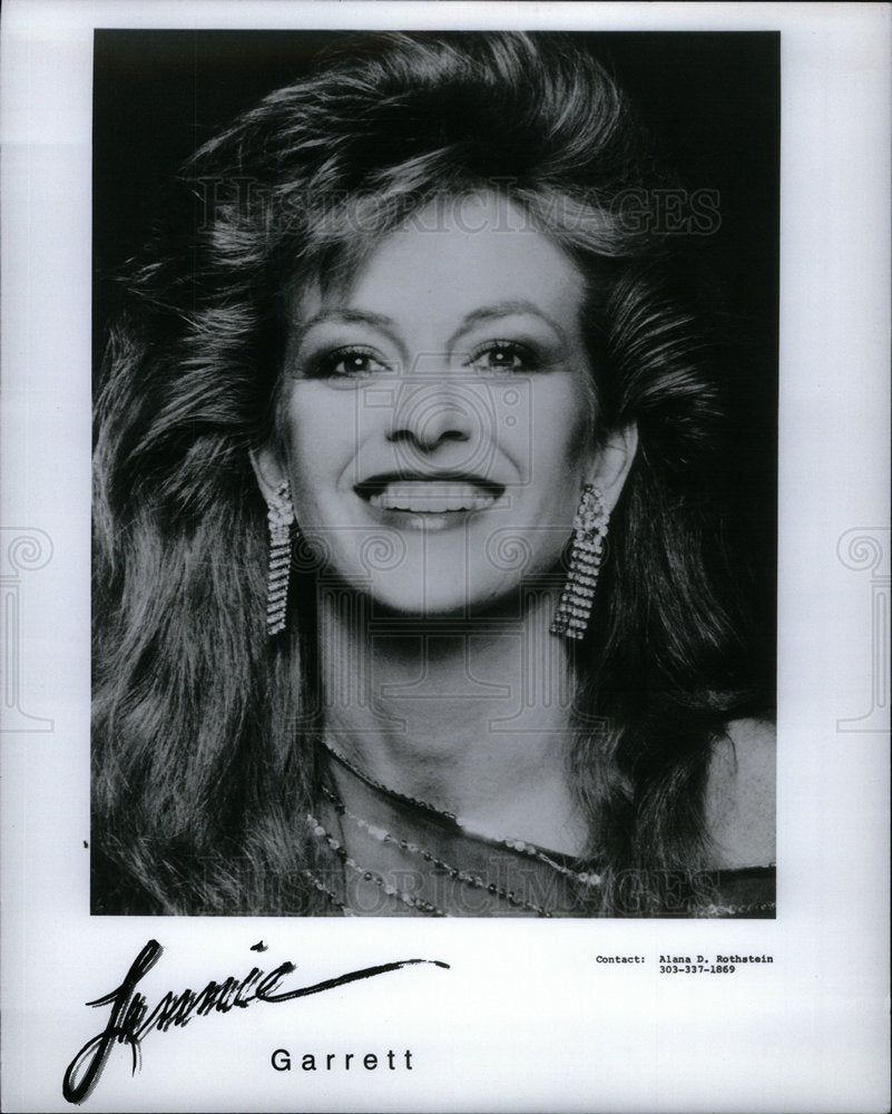 1985 Lannie Garrett American Singer. - Historic Images