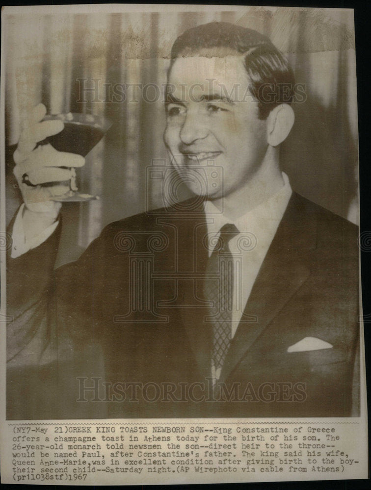 1967 King Constantine Hellenes Greek Royal - Historic Images