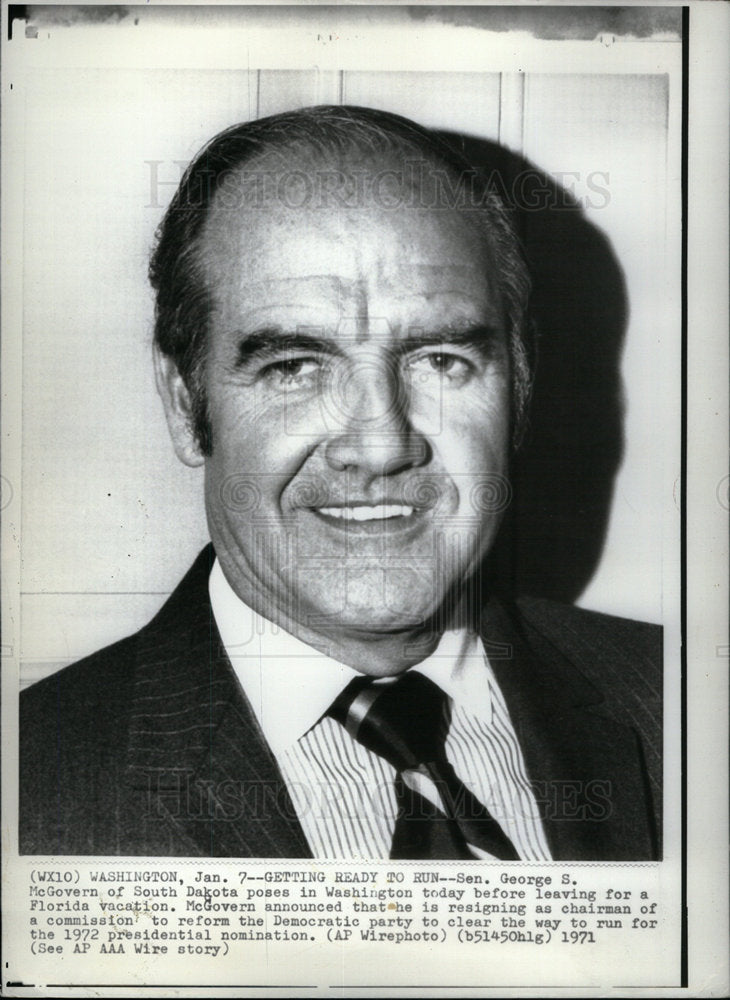 1971 Sen George McGovern Politician Florida - Historic Images