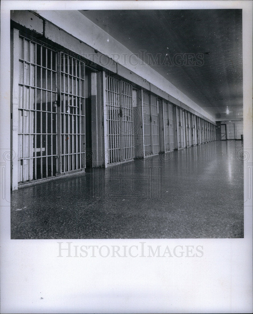1974 Cell Block Detroit Home Correction - Historic Images