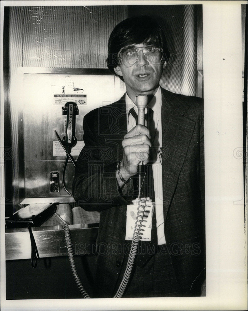 1980 Tom McIntire, newsman. - Historic Images