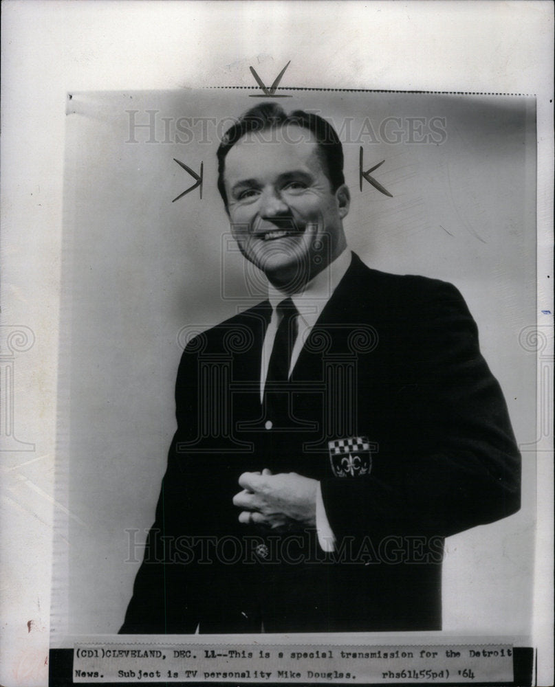 1964 Mike Douglas TV Personality Detroit - Historic Images