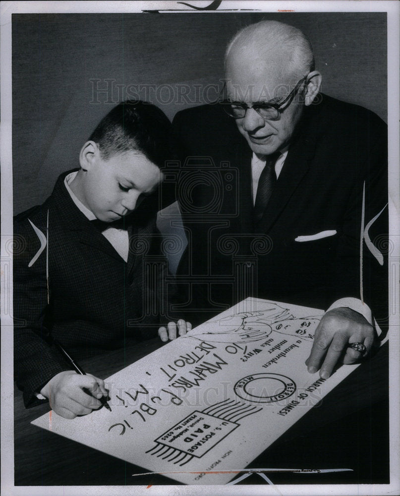 1964 Dimes March Ronnie Rushford Baker boy - Historic Images