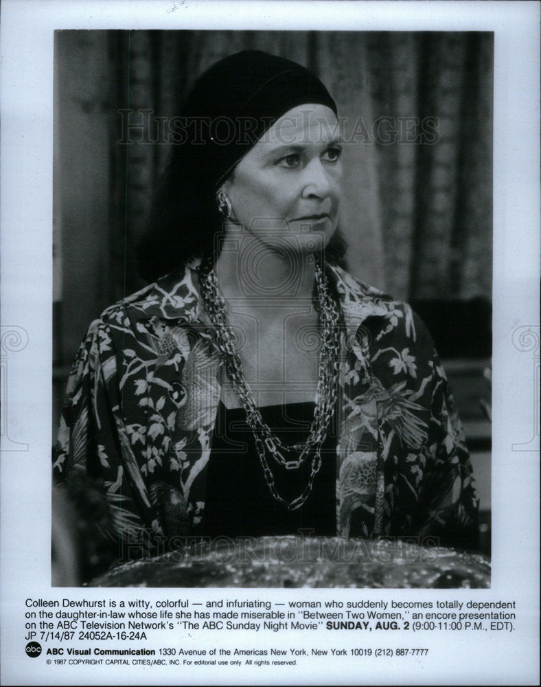 1987 Colleen Dewhurst Acress Two Women - Historic Images