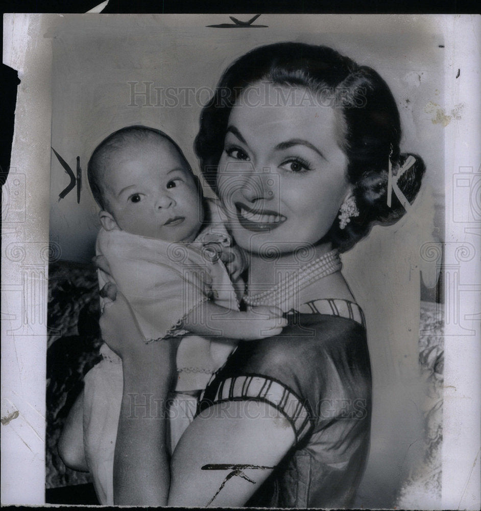 1954 Ann Blyth Actress Son Model Timothy - Historic Images