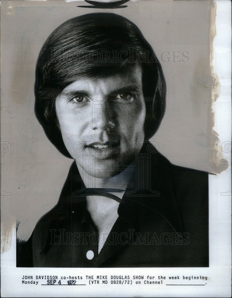 1972 JOhn Davidson Co Host Mike Show - Historic Images