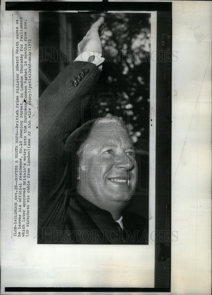 1971 Edward Heath British Prime Minister - Historic Images