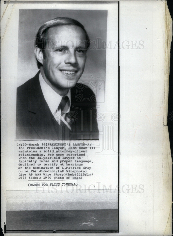 1973 President&#39;s lawyer John Dean - Historic Images