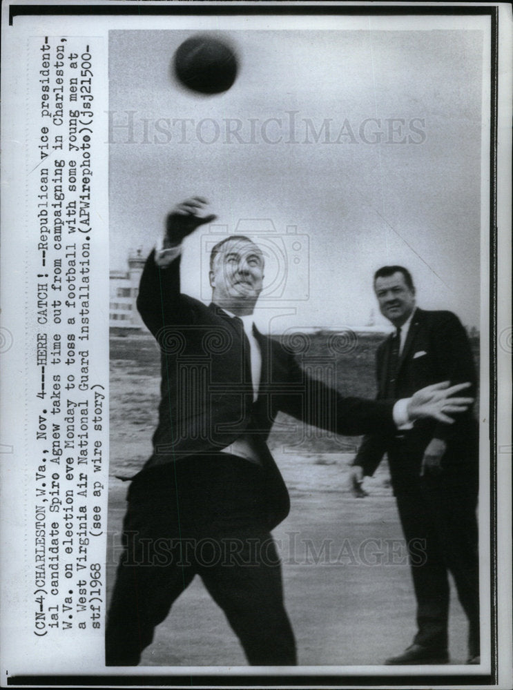 1968 SPIRE AGNEW VICE PRESIDENT US - Historic Images