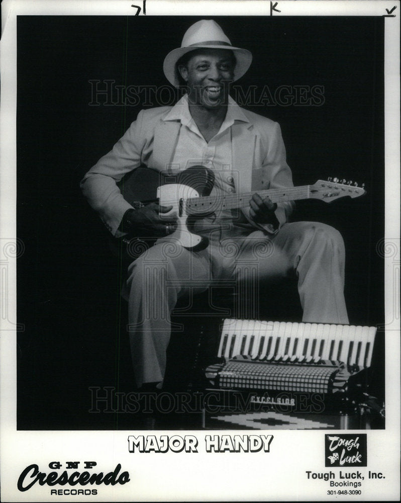 1990 Zydeco Musician Major Handy Crescendo - Historic Images