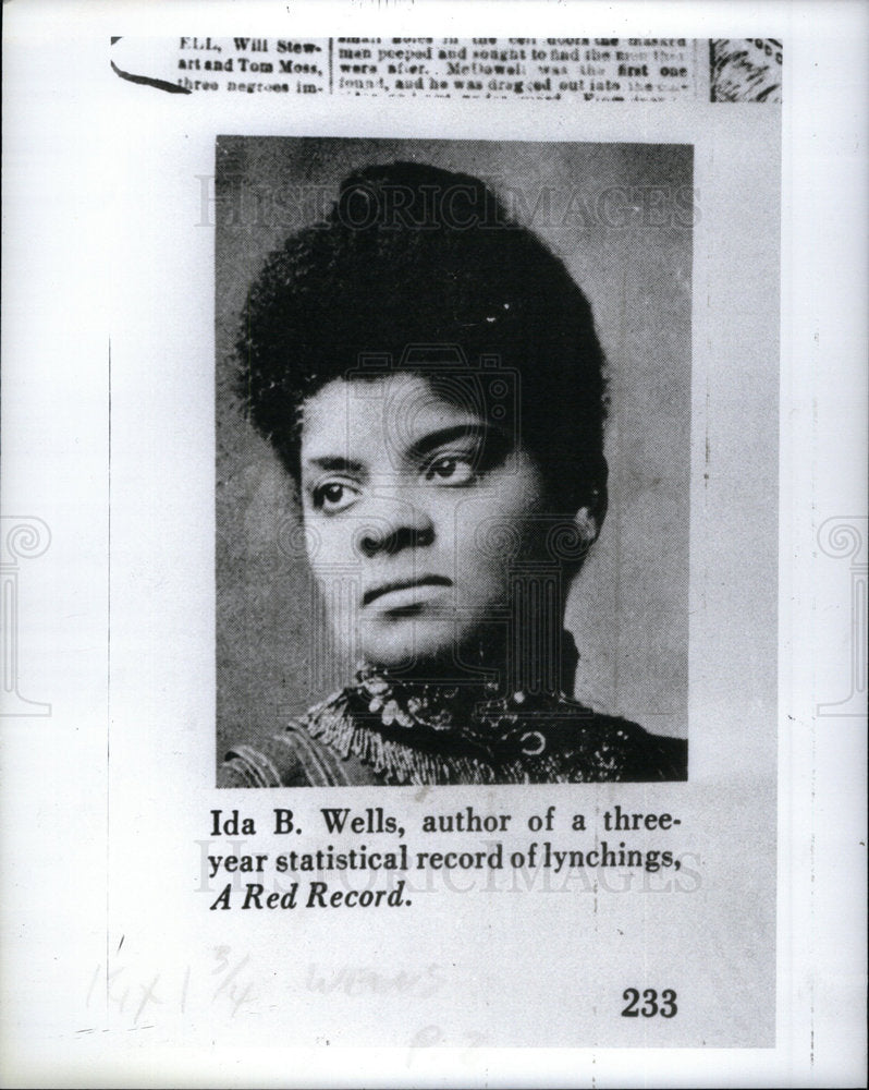 1988 Ida Wells Author Red Record - Historic Images