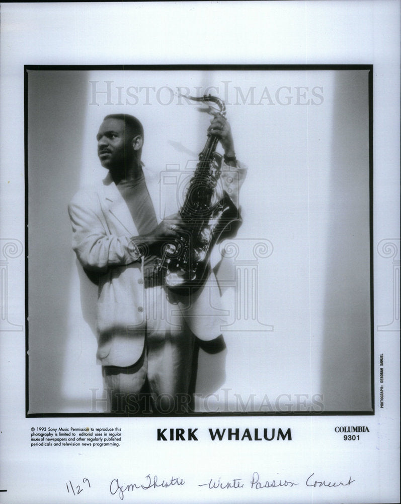 1994 Kirk Whalum Saxophonist Songwriter - Historic Images