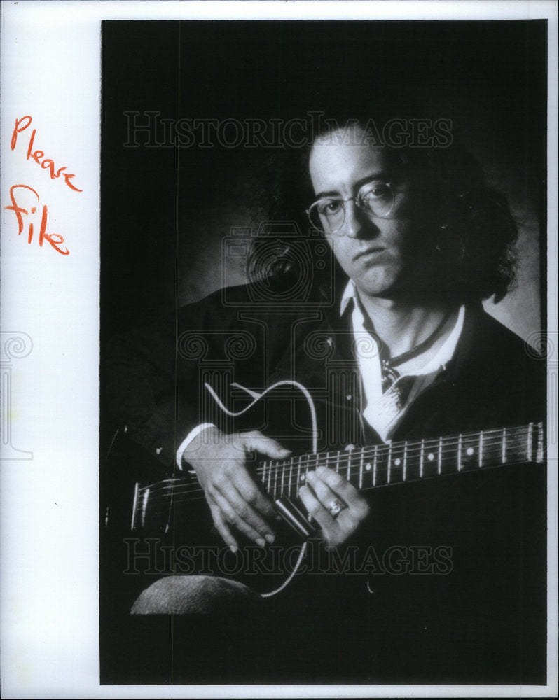 1989 Songwriter James McMurty With Guitar - Historic Images