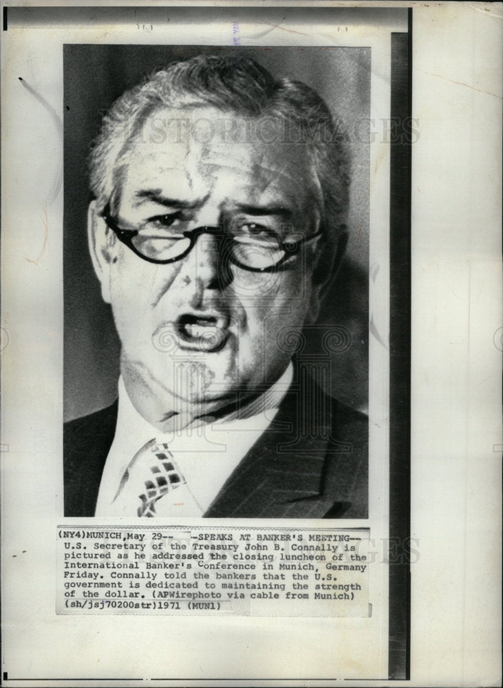 1971 Secretary Treasury John Connelly - Historic Images