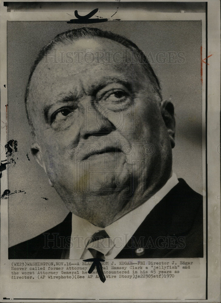 1970 Fbi Director J Edgar Hoover Historic Images