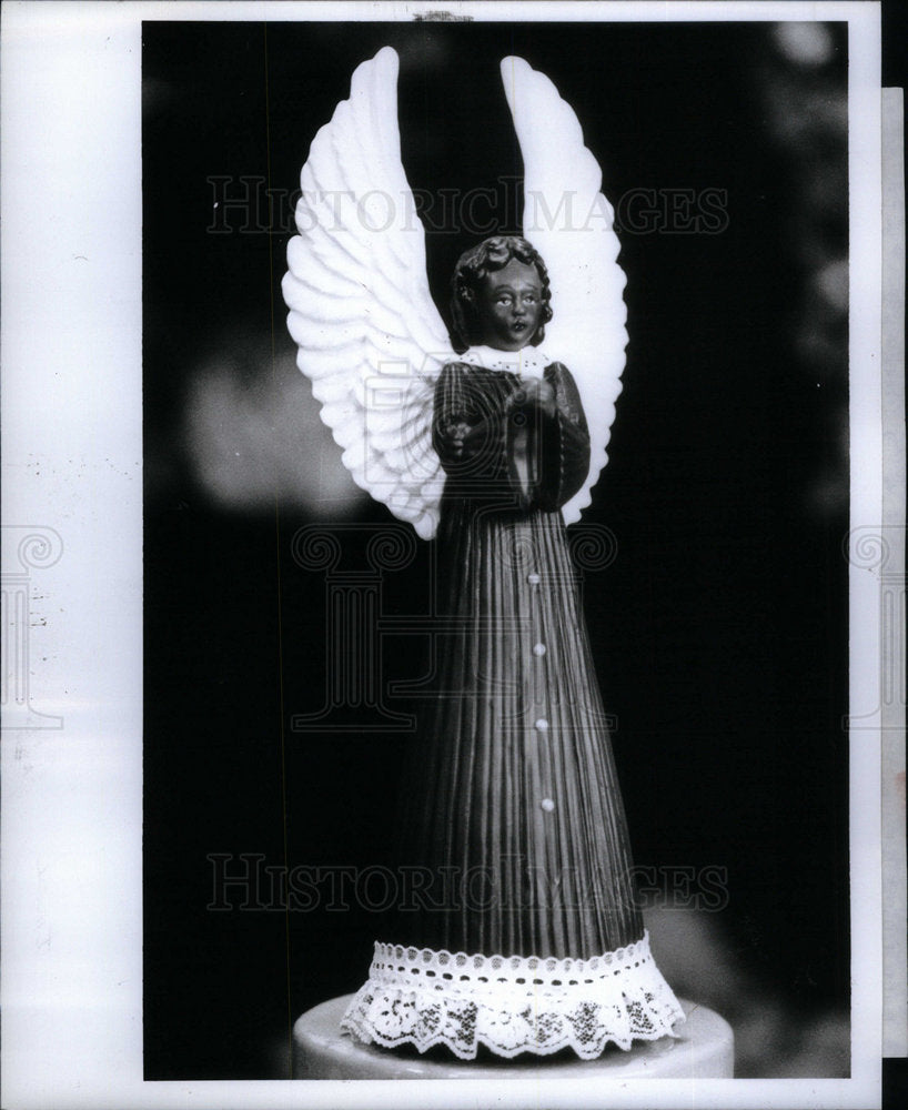 1991 Christmas Gift African Angel Doll - Historic Images